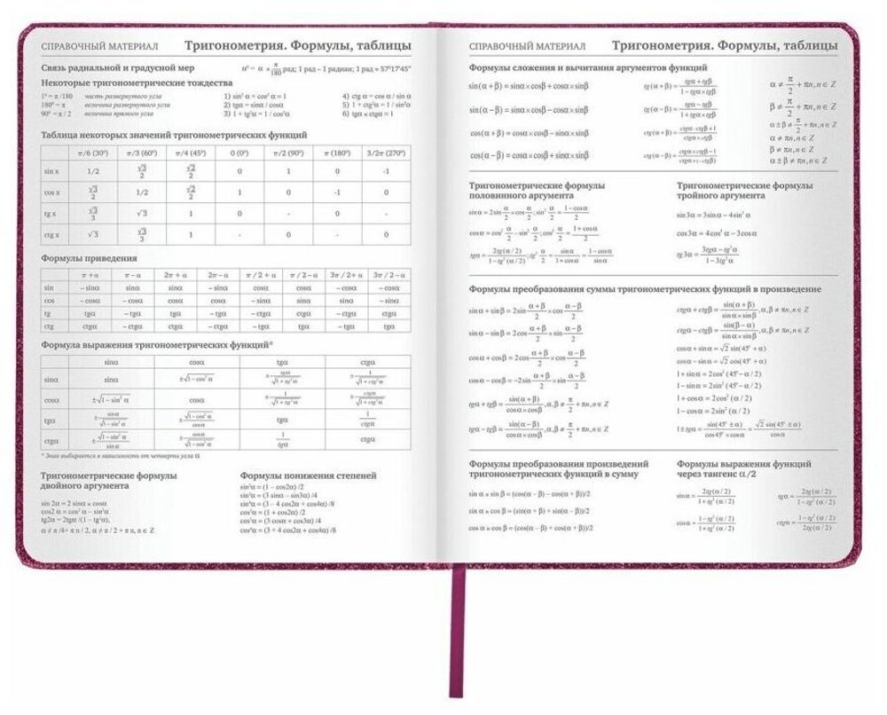 Дневник 1-11 класс 48 л., обложка кожзам (твердая), фольга, BRAUBERG "SPARKLE", розовый, 105463