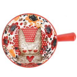 Емкость для запекания "Kawaii Forest.Bunny" 22*16*5,5см. v=650мл. (фарфор) (min9) (транспортная упак