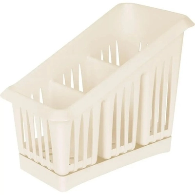 Сушилка для столовых приборов Plast Team 3х-секционная 200х160 мм молочный туман