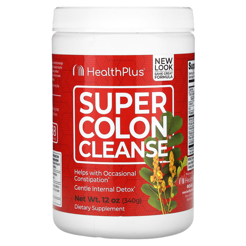 Health Plus, Super Colon Cleanse, для очищения толстой кишки, 340 г (12 унций)