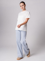 Футболка голубая с отворотами