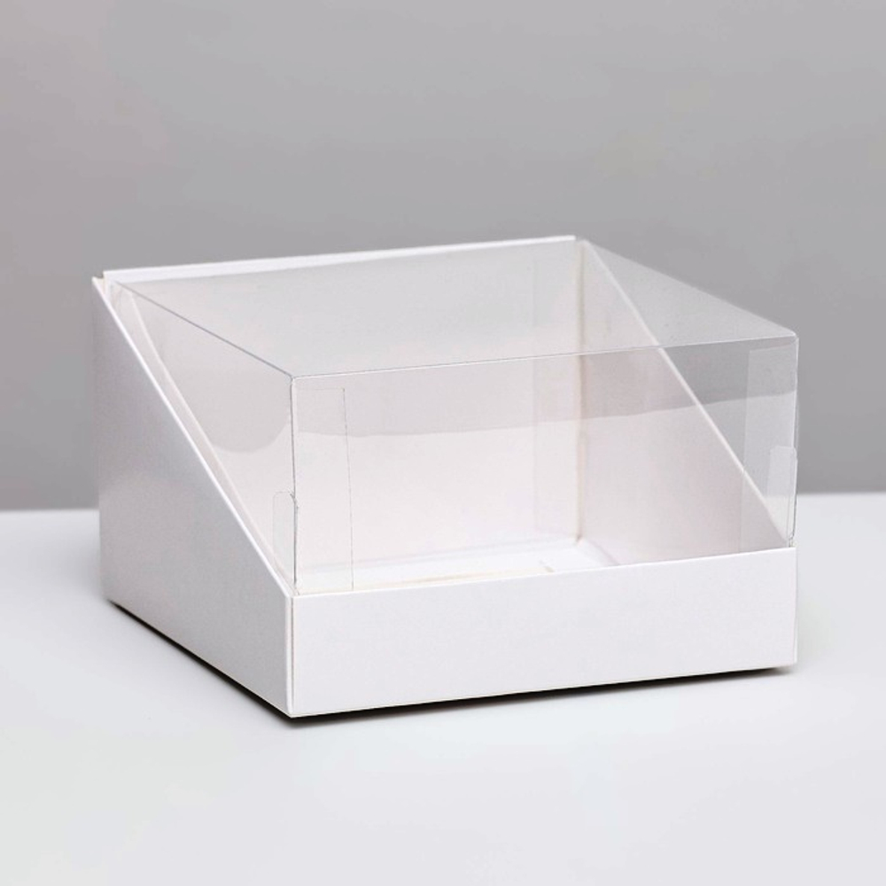 Коробочка с панорамным окном под бенто 131*131*85