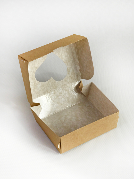 Коробка с окошком "Сердце" 10 х 8 х 3,5 см