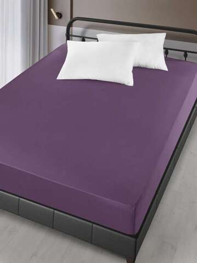 Простыня сатин на резинке Карна "SOLID" 160*200+30 см (цвета в ассортименте)