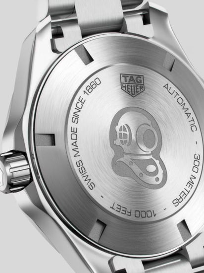 Мужские механические часы Aquaracer GMT Calibre 5 WAY201A.BA0927 TAG Heuer задняя крышка