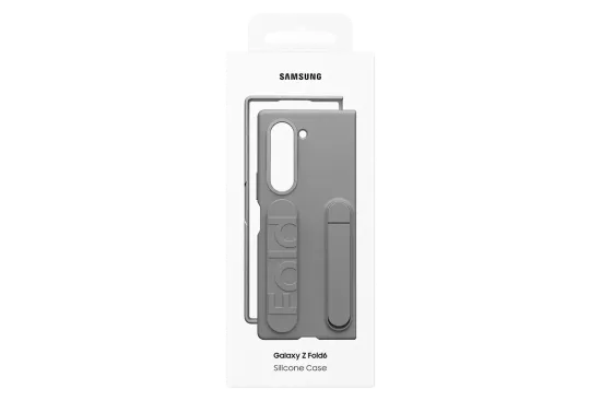 Чехол Samsung Silicone Case Fold6 серый