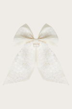 Заколка-бант на гребне с вышивкой