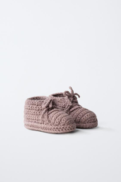 ZARA ПИНЕТКИ С БАНТОМ, РОЗОВЫЙ