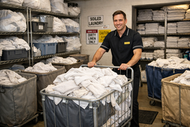 Хранение грязного белья в гостинице