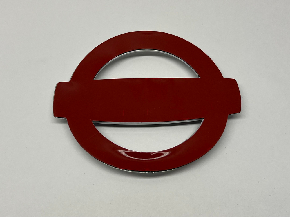 HH-082 / Логотип (шильдик, надпись, эмблема) "Nissan" 12.5см для крышки багажника / решетки радиатора / капота (1 шт.) -