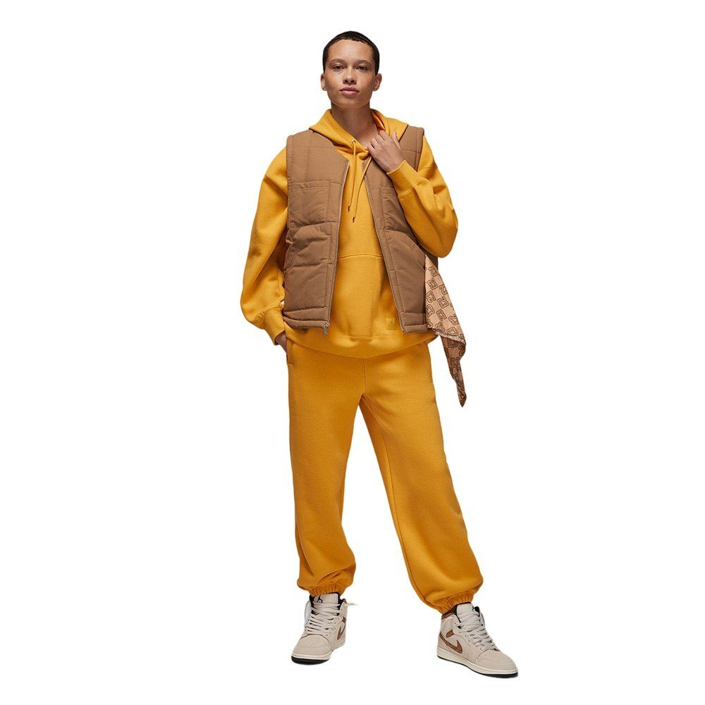 Баскетбольная женская толстовка Jordan Flight Fleece Sweatshirt Yellow