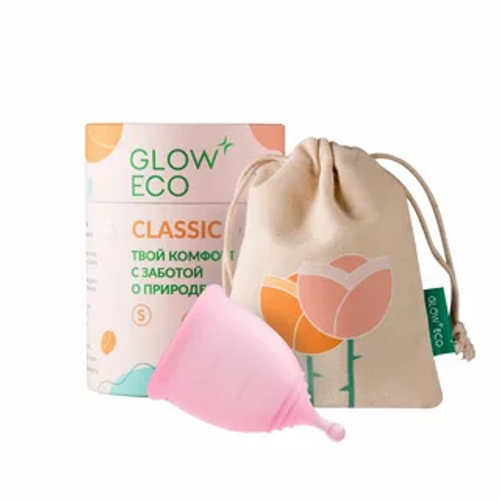 Менструальная чаша  GLOW CARE с мешочком размер S