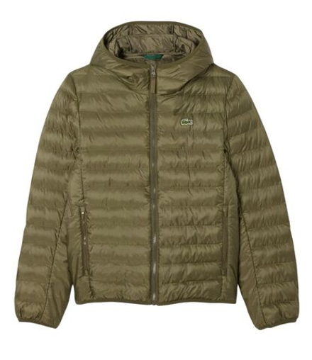 Куртка теннисная Lacoste Water-Repellent Quilted Puffed - khaki green