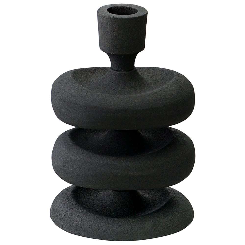 Подсвечник vivlend, 17 см, черный