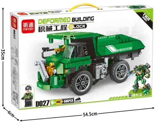 Конструктор  minGDi  " Грузовик ",  535 деталей