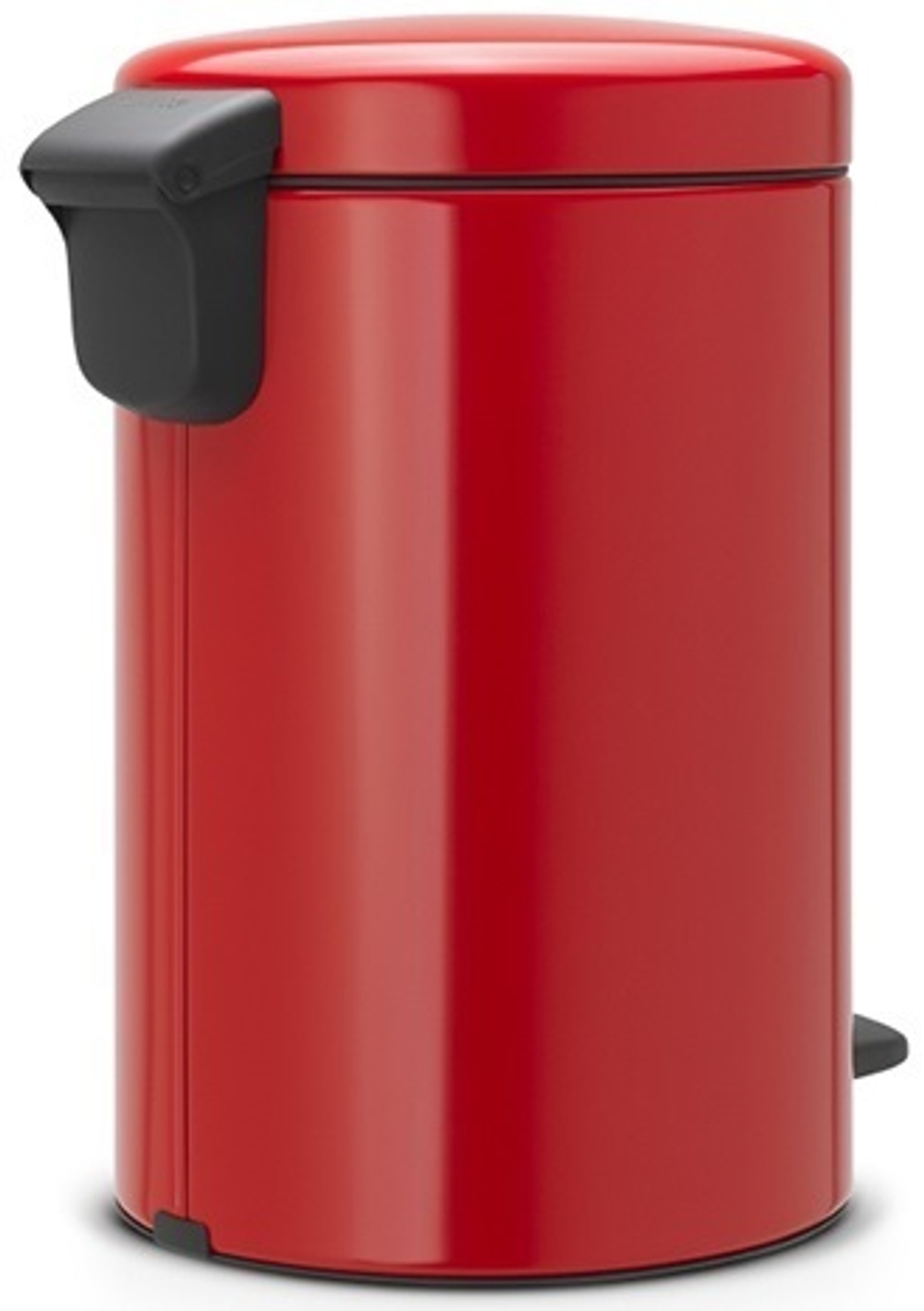 Ведро Brabantia NewIcon 12л пламенно-красное вид сзади