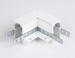 Ambrella Коннектор угловой для встраиваемого шинопровода под ГКЛ 12,5мм Magnetic Standard 48V 20mm Track System GL3352