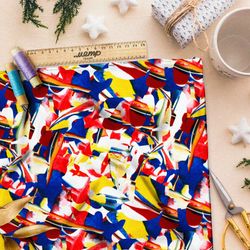 Ткань шифон «пляж и шанзелизе» пабло пикассо