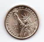 США. 1 доллар. Президенты. №18. 2011. Ulysses S. Grant / Улисс Грант. P. UNC