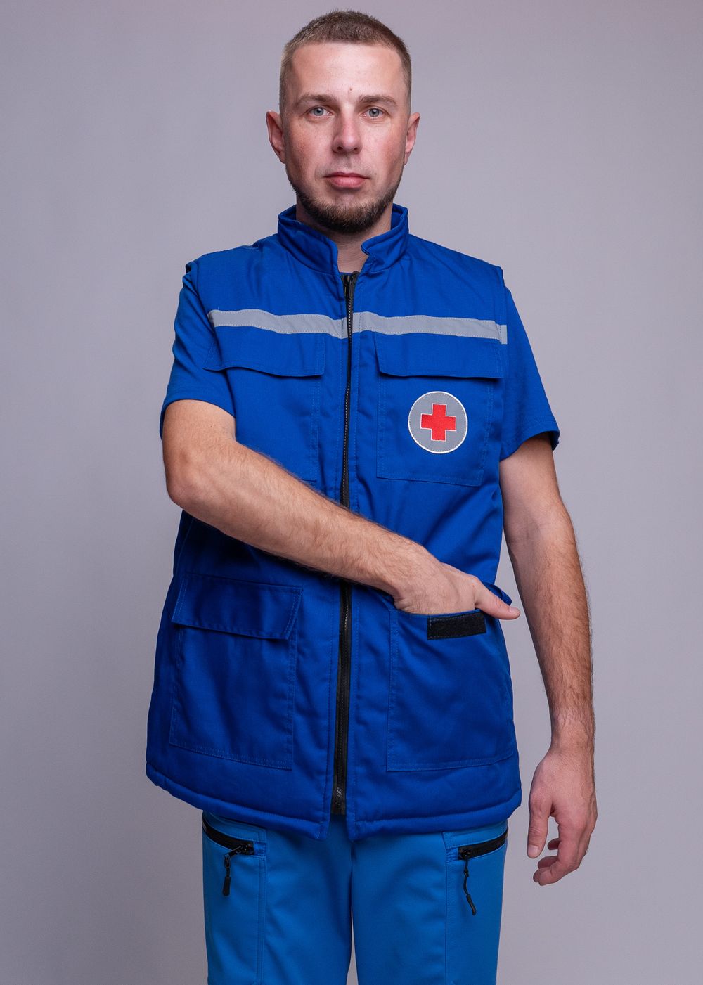 Жилет утепленный мужской Скорая помощь MedicLine