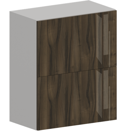 Кухня Модуль ШВГ 601Г Белый / Орех Миланский