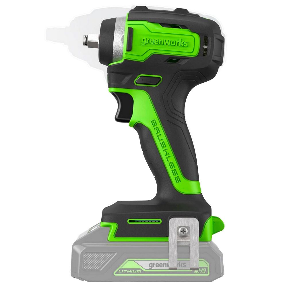 Гайковерт ударный акк. Greenworks G24IW200, 24V,б/щет, 3/8'', 200Нм, 1х2Ач,ЗУ,кор (3803607CUA)