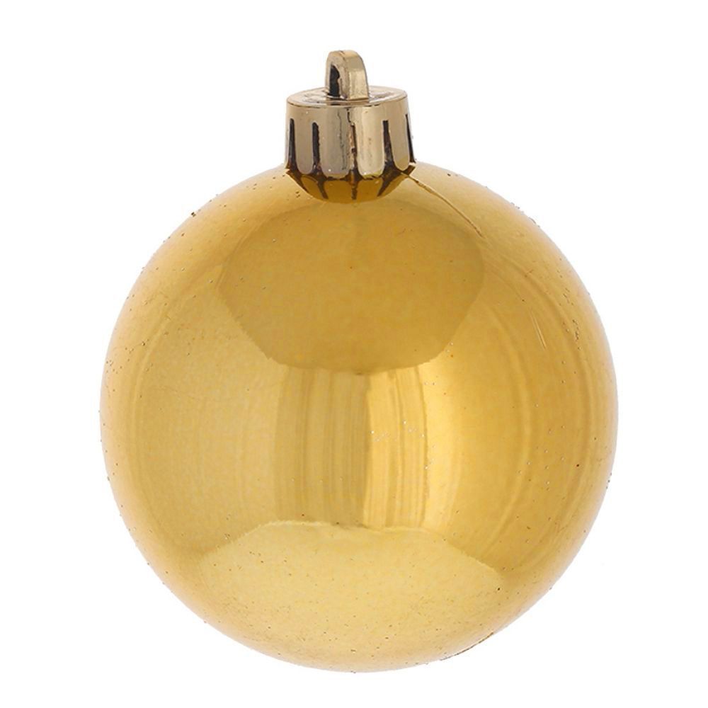 GAEM Набор из 4шт Украшение новогоднее Шар "Золотой квартет", D8 см, L16 W8 H16 см