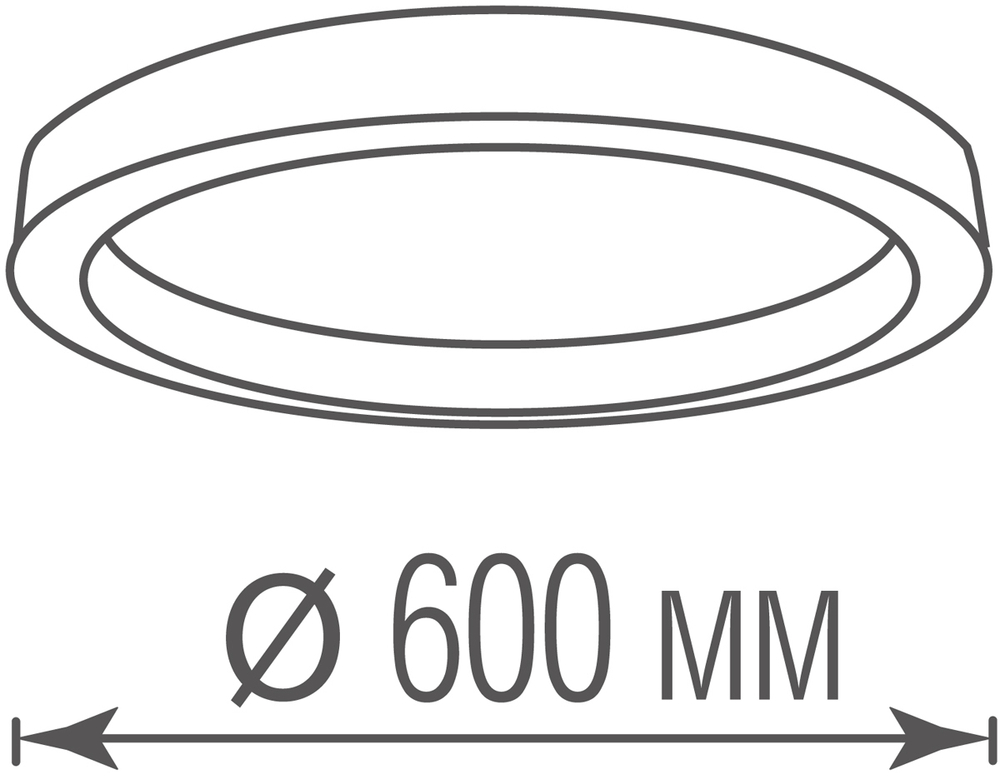 Накладной светодиодный светильник 54Вт 4000К