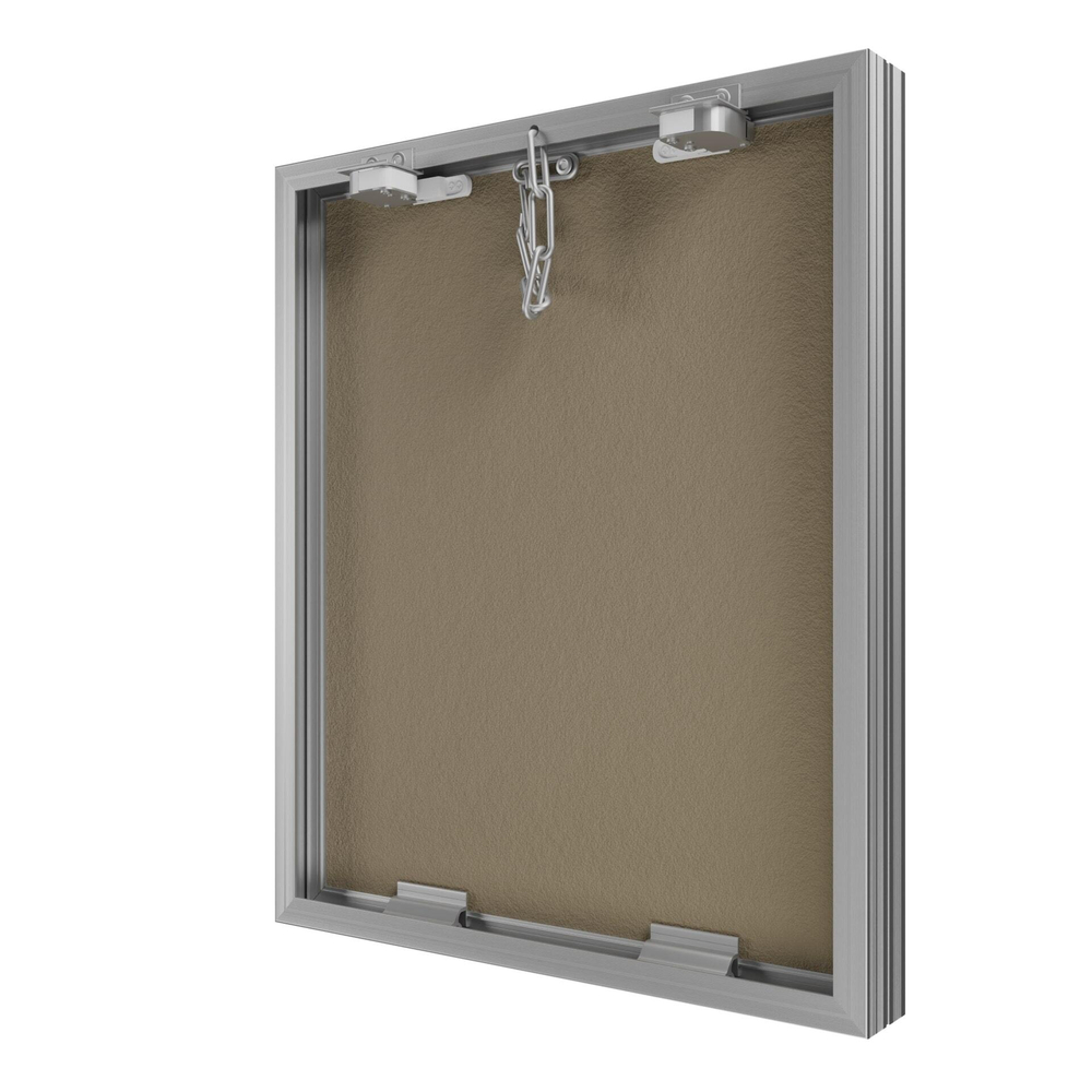 Люк ревизионный D Ceramo Base 500х600 скрыт.монтаж съемный алюминий EVECS