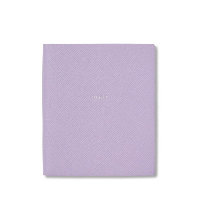 Smythson Ежедневник 2026 Premier Daily Fashion Diary in Panama, Lilac