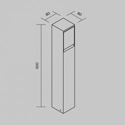 Блок розеток наземный Maytoni Nido O460FL-GF01SC