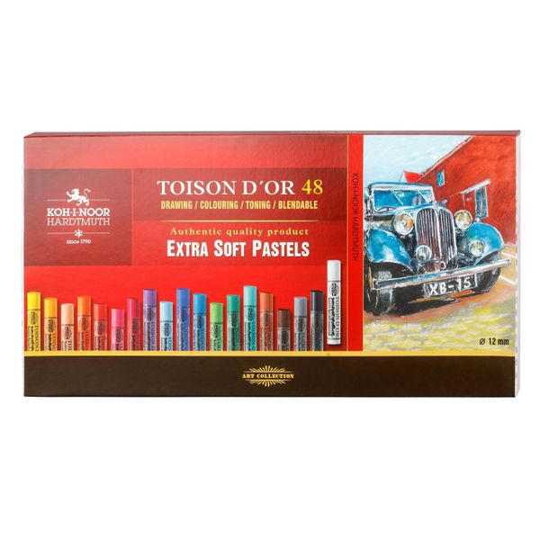 Пастель сухая художественная KOH-I-NOOR TOISON D`OR EXTRA SOFT 8556, 48 цветов