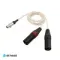 Labkable 8w Silver galaxy 5pin-Dual 3pin XLR 1m
