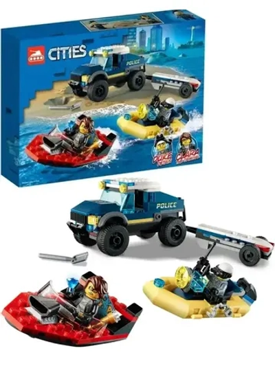 Конструктор Сити Полицейская лодка 178 деталей 11618