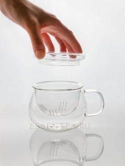 чашка с крышкой прозрачная