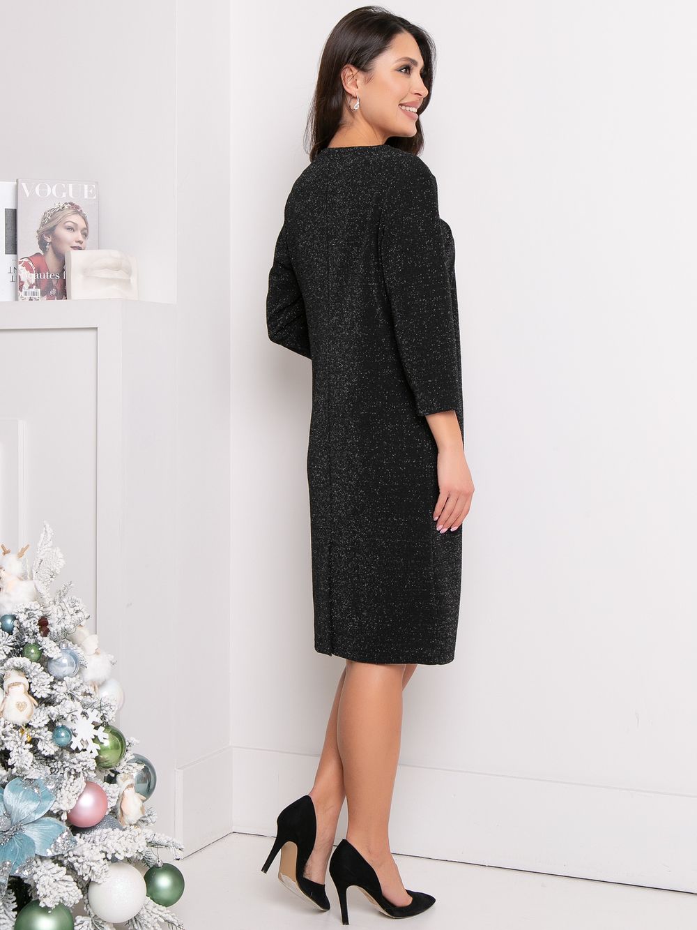 Платье Нежный образ (люрекс, блэк) Diolche