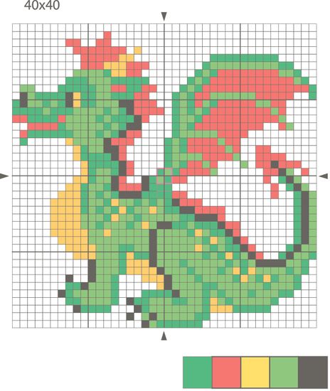 Набор для вышивки своими руками «Дракон»