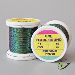 HENDS Люрекс Pearl Round Ribbing Tinsel 11 Yds