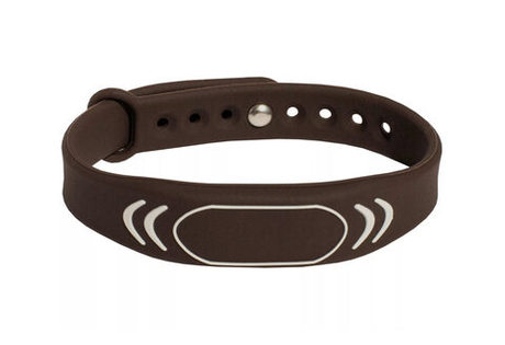 RFID браслет доступа MIFARE “SPORT” КОРИЧНЕВЫЙ, с застежкой