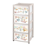 Комод на колесах 4 ящика 39*37*78,5см с рисунком микс