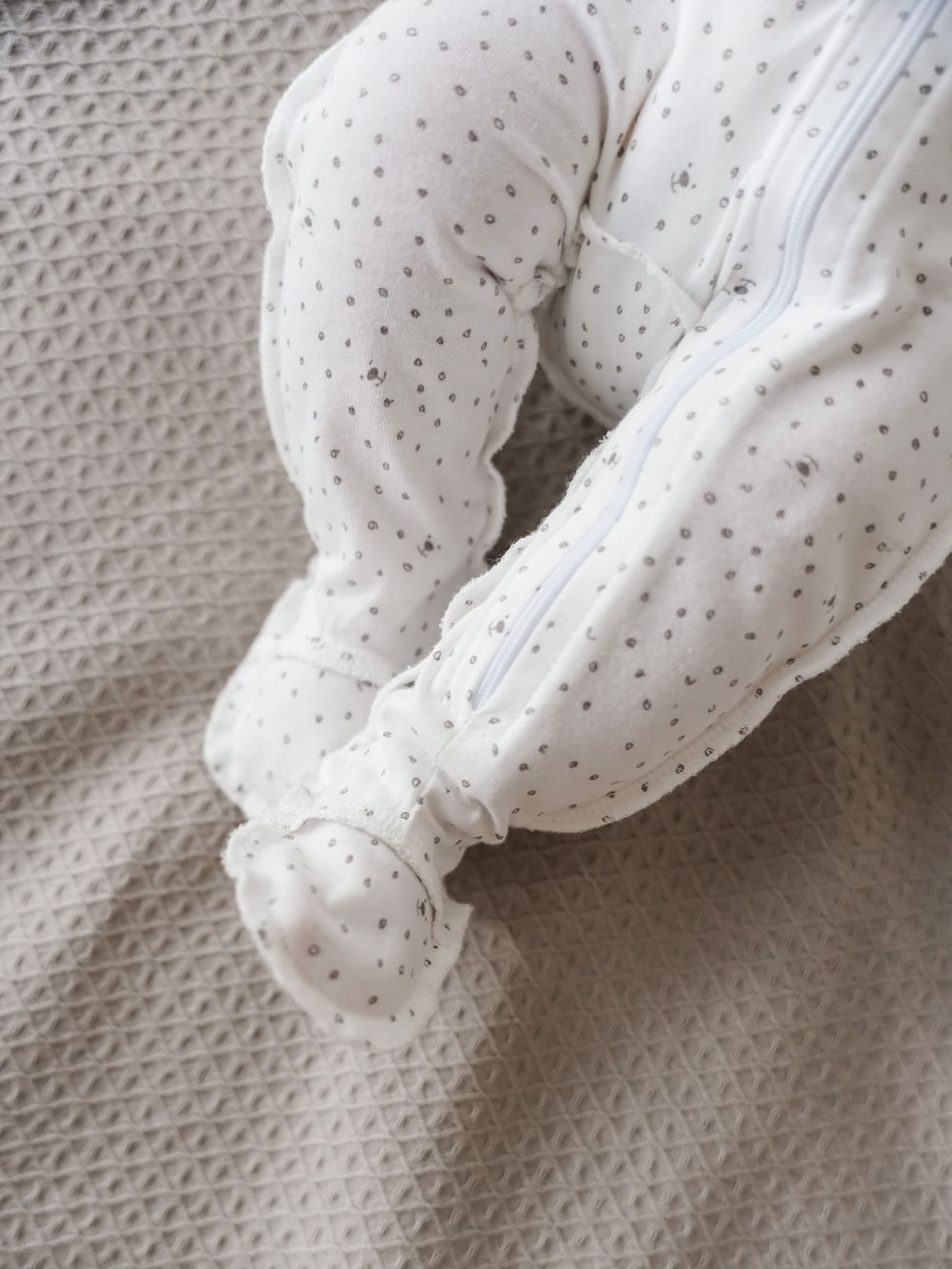 Слип на молнии с закрытой ножкой "Мишутка" 0+