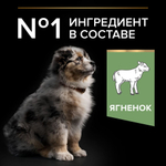 Корм сухой Ягненком и рисом для щенков средних пород с чувствительным пищеварением Pro Plan 12кг