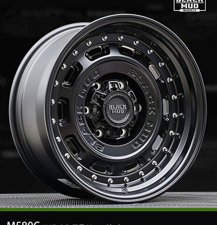 Диск колёсный  M580C R17 8,5 ET0 Matte Black BLACK MUD