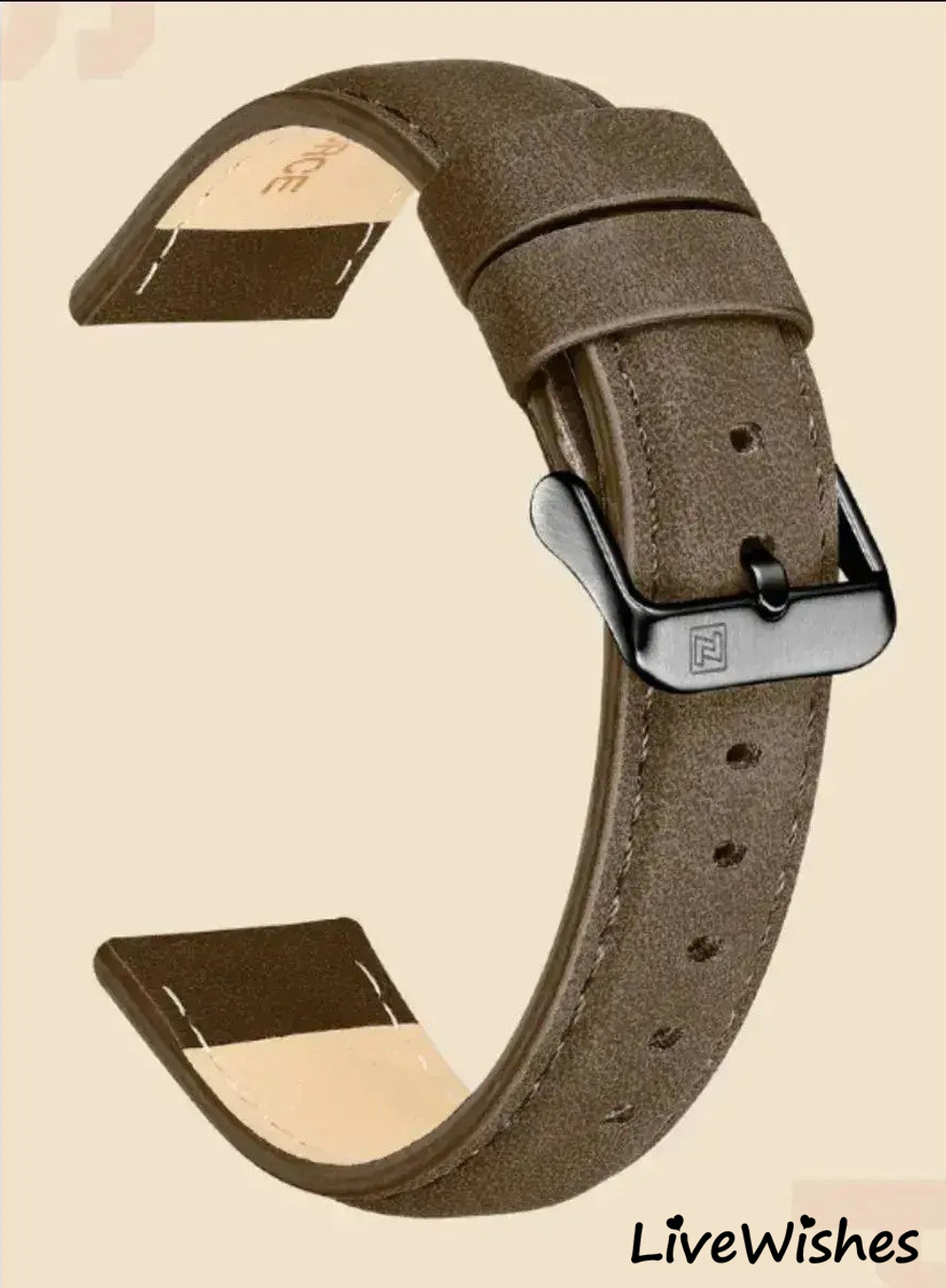 Часы наручные кварцевые NAVIFORCE на кожаном ремешке, черный/коричневый W8950-05