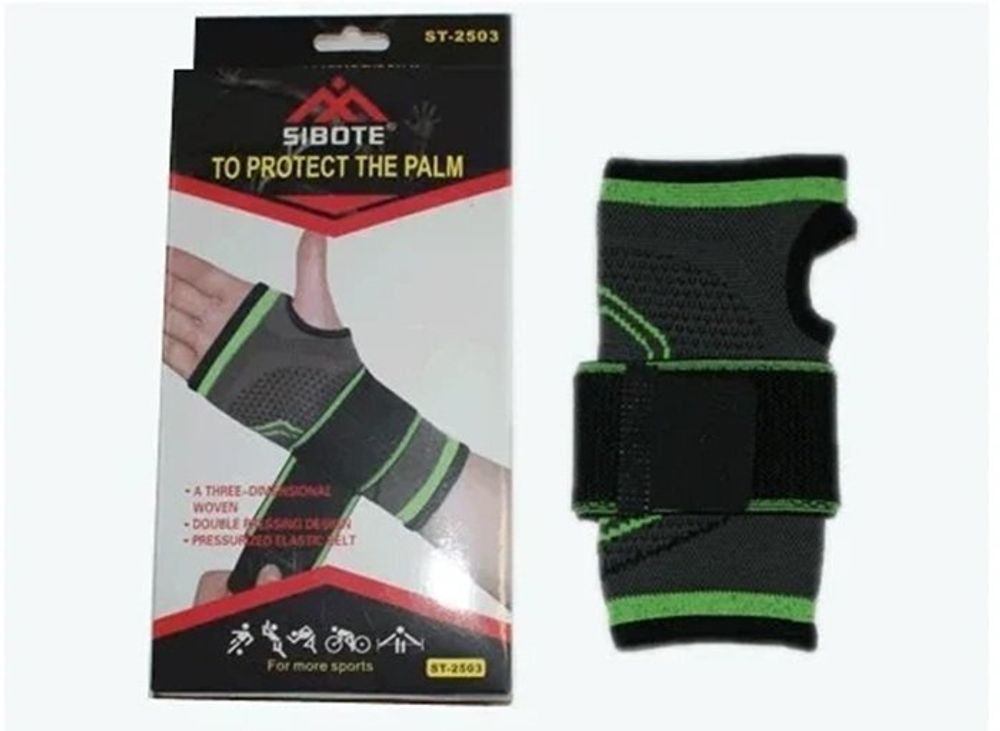 Аксессуары для тенниса СУППОРТ SIBOTE СУППОРТ ЗАПЯСТЬЯ С БИНТОМ (ST2503) .