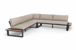 "Тулон" угловой модульный диван, каркас из алюминия