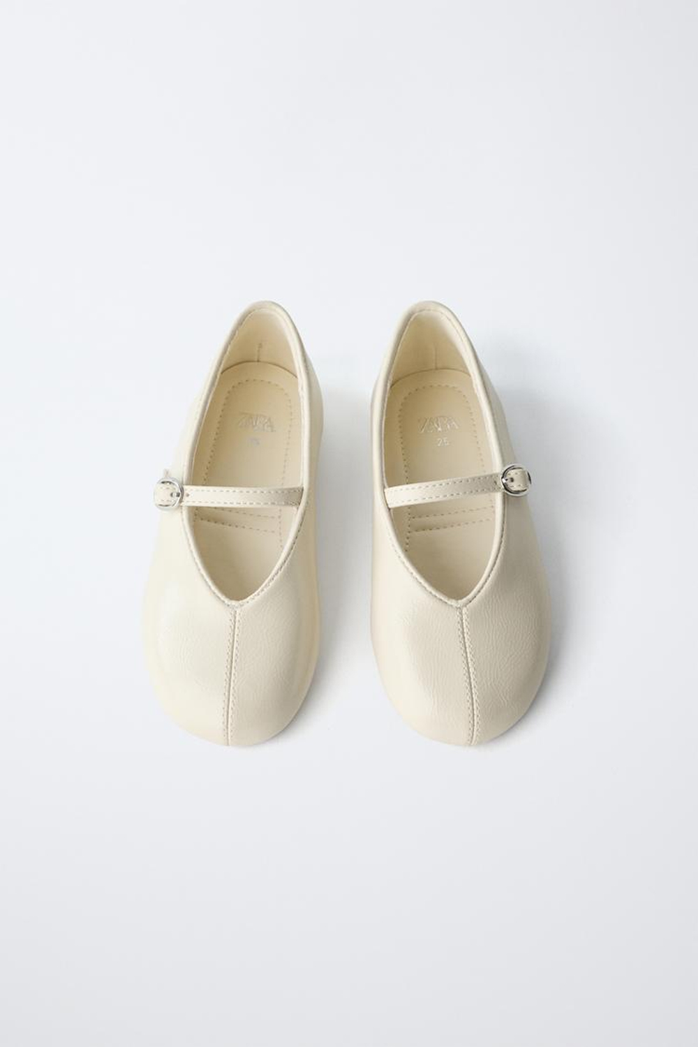 ZARA БАЗОВЫЕ БАЛЕТКИ, ЭКРЮ