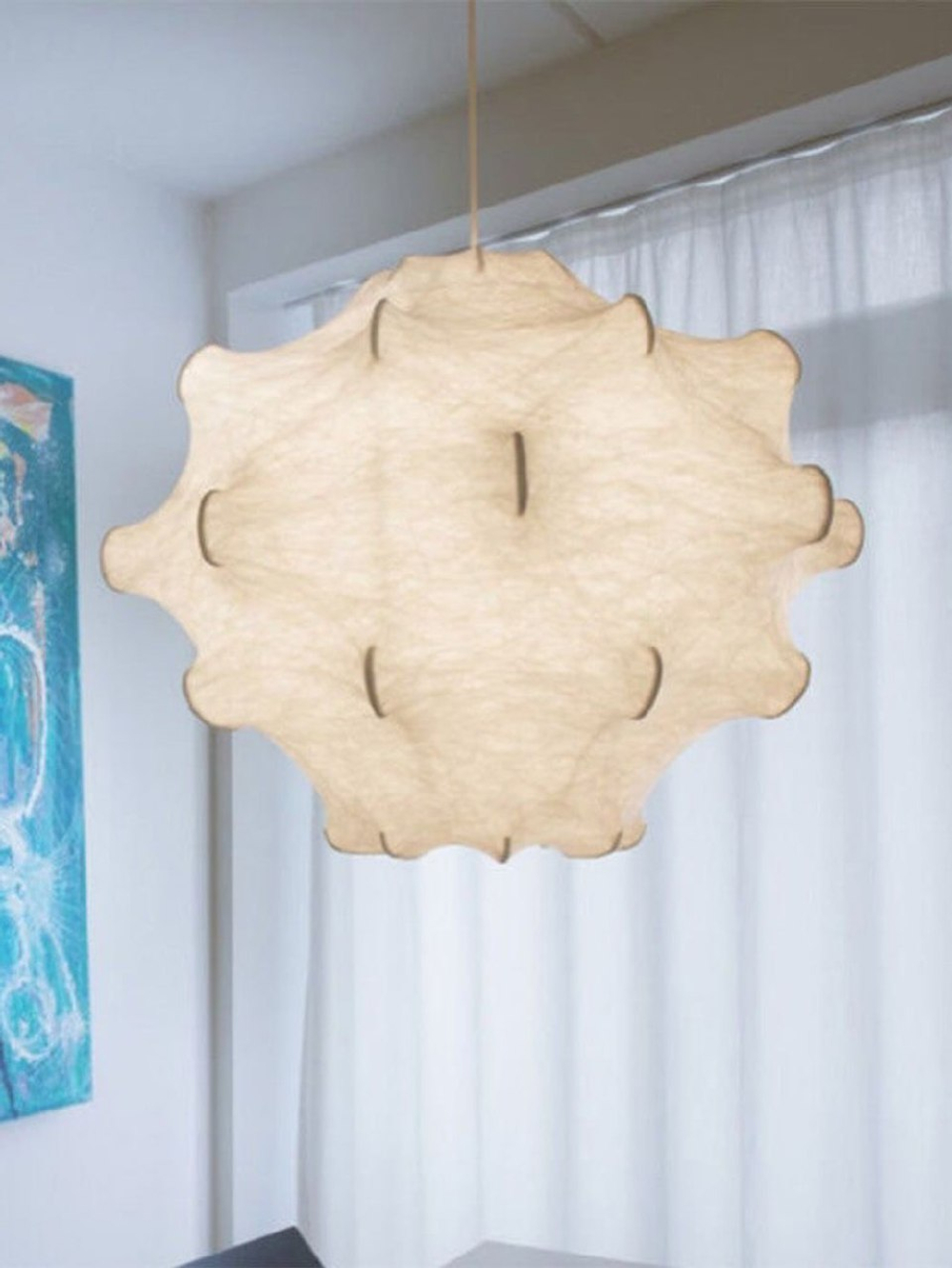 Люстра из перетянутого шёлка 🤍