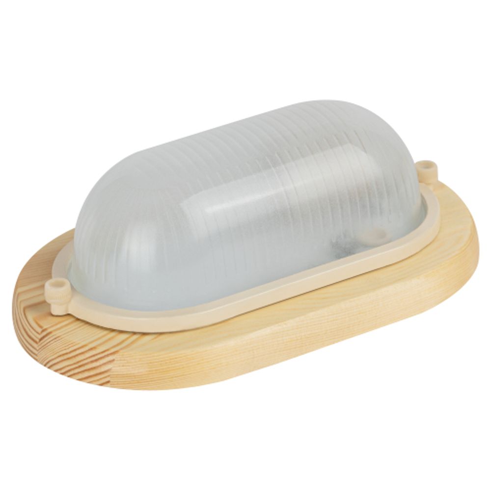 Светильник ЭРА НБО 04-60-011 Кантри дерево/стекло IP54 E27 max 60Вт 232х140 овал сосна