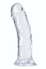 Прозрачный фаллоимитатор-реалистик Roar n Ride - 20,3 см. (Цвет: прозрачный)